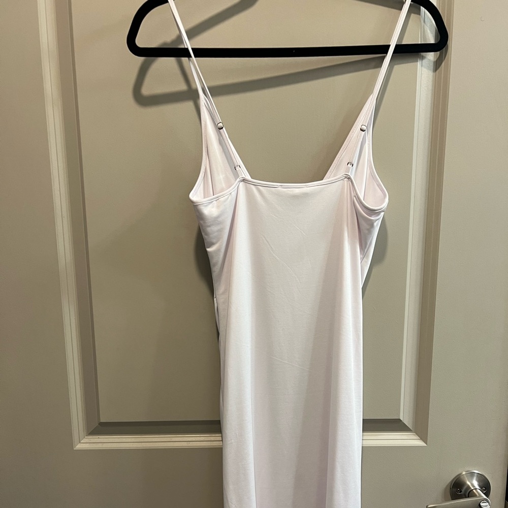 WHITE RUCHED DRESS - Picture 3 of 4